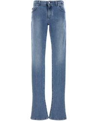 Dolce & Gabbana - Jeans Mit Logoplakette - Lyst