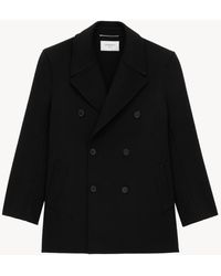 Saint Laurent - Caban 6 B Manche Coude ́E Double - Lyst