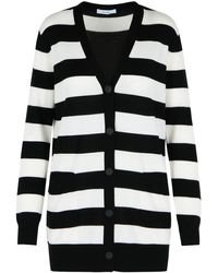 Max Mara - 'fiemme' Two Tone Virgin Wool Cardigan - Lyst