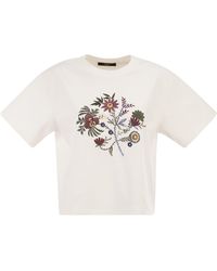 Weekend by Maxmara - Wkdsabato Katoenjersey T-shirt Met Print - Lyst