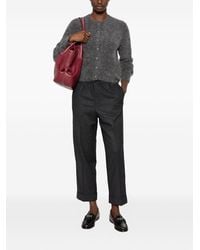 Closed - Wool Blend Trousers - Lyst