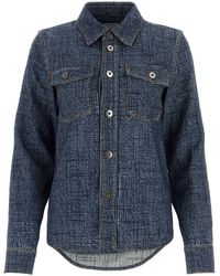 Bottega Veneta - Printed Viscose Blend Shirt - Lyst