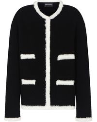 Emporio Armani - Crewneck Blazer Jacket - Lyst