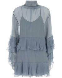 Chloé - Powder Crepe Dress - Lyst