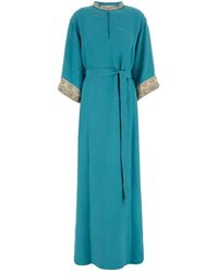 Valentino Garavani - Crepe Long Dress - Lyst