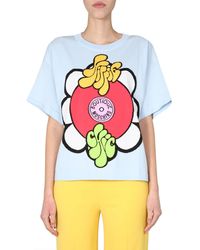 Moschino - Round Neck T-shirt - Lyst