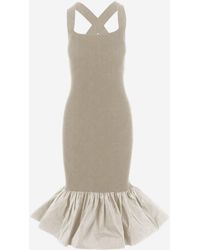 Patou - Lange -jurk Van Stretchkatoenmix - Lyst