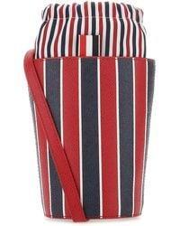 Thom Browne - Printed Leather Mini Bucket Bag - Lyst