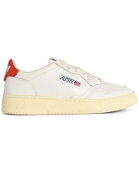 Autry - Weiße Lear-Sneaker "Medalist Low" von - Lyst