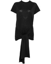 TOTEME - Cotton Blend Tie-Waist Top - Lyst