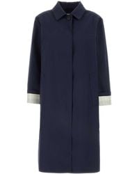 Miu Miu Panama Cotton Down Coat in Natural | Lyst UK