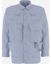 and wander - Shirt Cotton-Blend - Lyst
