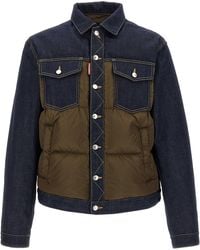 DSquared² - Hybrid Puffer-Jeans' Jacket - Lyst