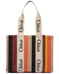 Chloé - Chloé Woody Mittelgroße Tragetasche - Lyst