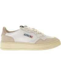 Autry - Medalist Low Leather And Suede Sneakers - Lyst