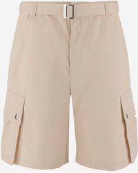 Jacquemus - Pantaloni Corti Di Cotone E Lino Miscela - Lyst