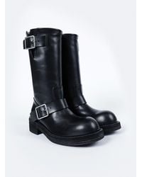 Ann Demeulemeester - Sarith Engineer Biker Boots With Buckles Tuxon - Lyst