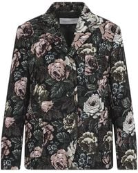 Dries Van Noten - Single-Breasted Jacquard Coat - Lyst