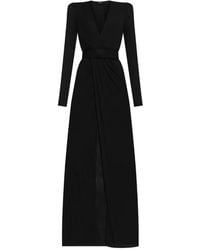 DSquared² - Jurk Met Gewikkelde Voorkant En Lange Mouwen - Lyst