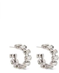 Forte Forte - Hoop Earrings With Crystals Accessories - Lyst