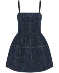 Fendi - 'Ff' Denim Dress - Lyst