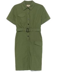 Woolrich - Vestido de camisa de algodón de - Lyst