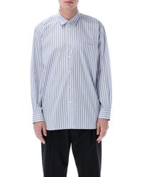 Comme des Garçons - Striped Cotton Shirt - Lyst