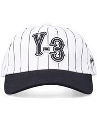 Y-3 - Pinstripe Twill Cap - Lyst