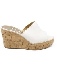 Walter Steiger - Italian Leather Platform Cork Mules - Lyst