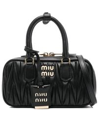 Miu Miu - Arcadie Mini Leather Handbag - Lyst