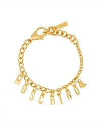 Moschino - Logo Charm Bracelet - Lyst