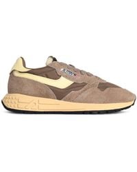 Autry - Sneakers 'Reelwind Low' aus braunem Wildledergemisch - Lyst