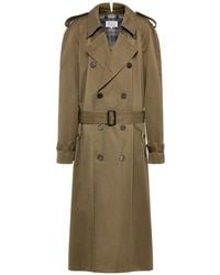 Maison Margiela - Double-Breasted Trench Coat - Lyst