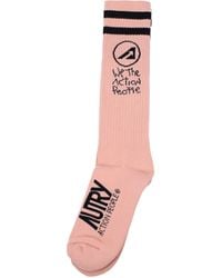 Autry - Socken & Socken Männer Baumwollrosa - Lyst