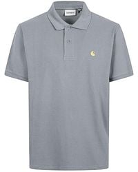 Carhartt - Logo Cotton Polo Shirt - Lyst