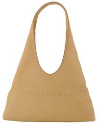 Alexander Wang - Pike pequeño bolso de hombro hobo beige de cuero - Lyst