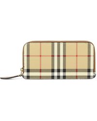 Burberry - Check Card Case Card - Lyst