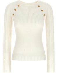 Balmain - Trui Met 3 Knopen - Lyst