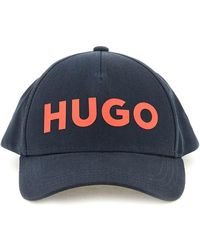 HUGO - Baseball Cap mit Logo-Print - Lyst