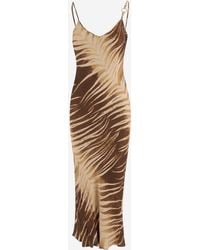 Just Cavalli - Viscose Dress With Tropical Print - Lyst
