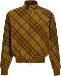 Burberry - Check Print Jacket - Lyst