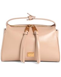 Dolce & Gabbana - 'Vittoria' Leather Handbag Nude - Lyst