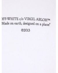 Off-White c/o Virgil Abloh - Statement Skate Hoodie Weiß Schwarz - Lyst