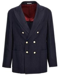 Brunello Cucinelli - Linen E Giacca Di Lana - Lyst