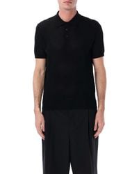 Roberto Collina - T-shirts En Polo's Zwart - Lyst