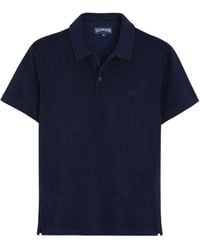 Vilebrequin - Organic Cotton Polo Shirt With Embroidered Turtle - Lyst