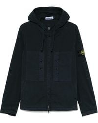 Stone Island - Logo Cotton Blouson Jacket - Lyst