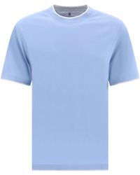 Brunello Cucinelli - "faux Layering" T -shirt - Lyst