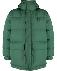 Maison Kitsuné - Maison Kitsuné Kapuzenpuffer in Nylon mit Tonal Fox Head Patch - Lyst