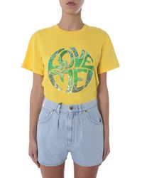 Alberta Ferretti - Graphic Crew Neck T-Shirt - Lyst